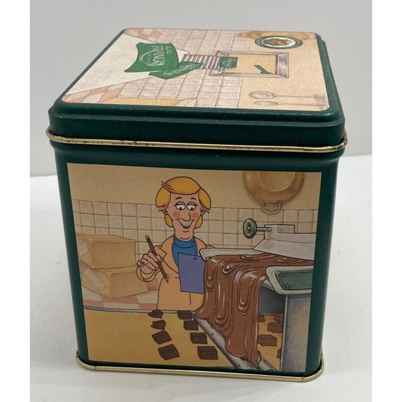 Vintage Marshall Fields Frango Mint Cartoon Candy Decorative Tin 1985 - Picture 4 of 10